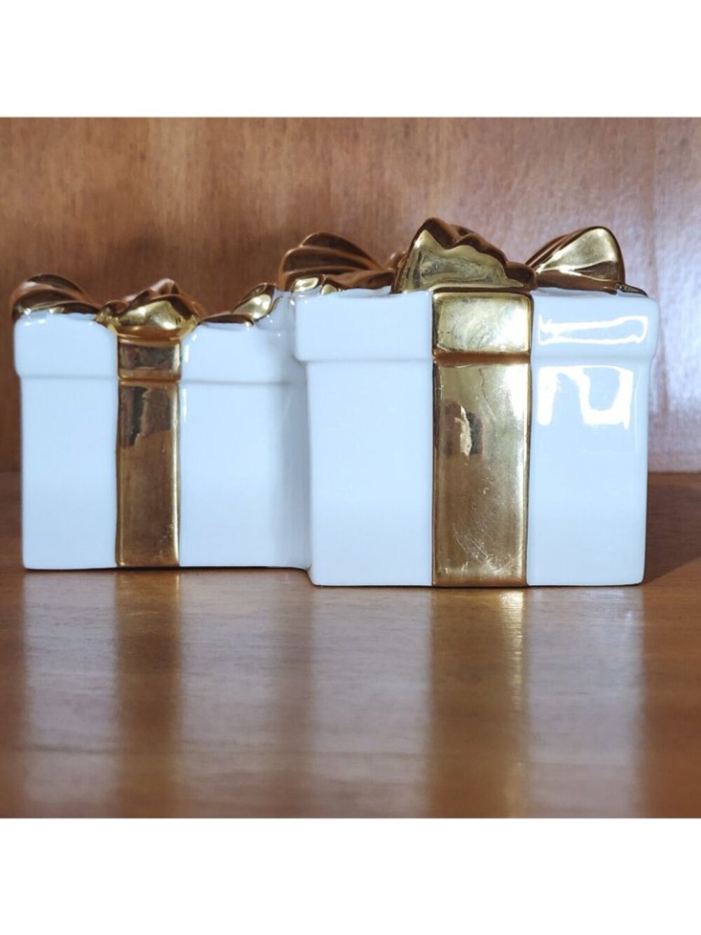 Mikasa Holiday Elegance Candle Holder Vintage Fine Porcelain Cream Triple Gift - Picture 8 of 9
